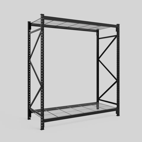 Longspan Metal Shelving - 2100mm High - Full Bay - Mesh Shelf