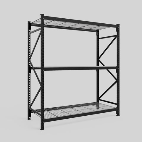 Longspan Metal Shelving - 2100mm High - Full Bay - Mesh Shelf