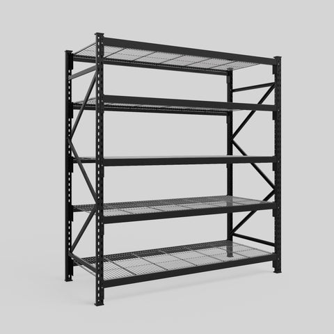 Longspan Metal Shelving - 2100mm High - Full Bay - Mesh Shelf