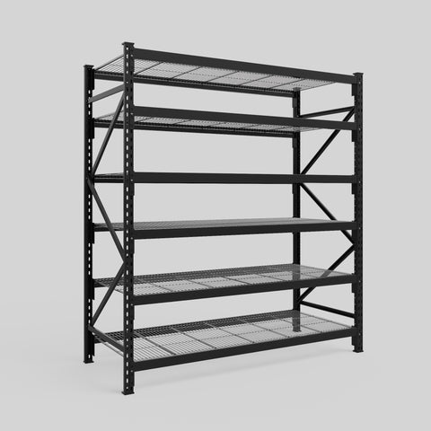 Longspan Metal Shelving - 2100mm High - Full Bay - Mesh Shelf