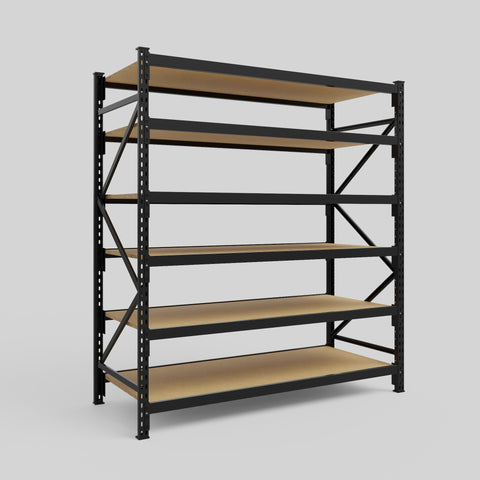 Longspan Metal Shelving - 2100mm High - Full Bay - Particleboard Shelf