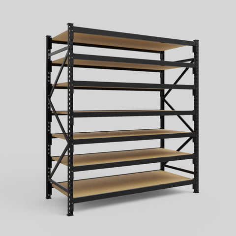 Longspan Metal Shelving - 2100mm High - Full Bay - Particleboard Shelf