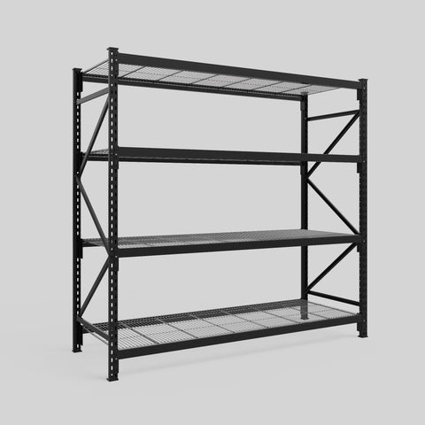 Longspan Metal Shelving - 2100mm High - Full Bay - Mesh Shelf