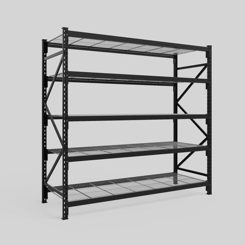 Longspan Metal Shelving - 2100mm High - Full Bay - Mesh Shelf