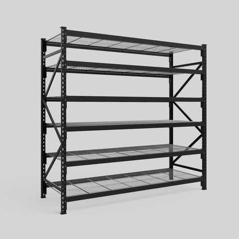 Longspan Metal Shelving - 2100mm High - Full Bay - Mesh Shelf
