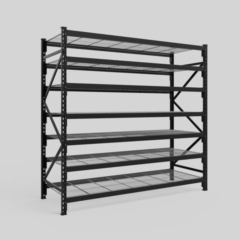 Longspan Metal Shelving - 2100mm High - Full Bay - Mesh Shelf