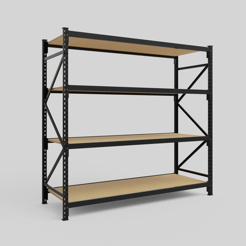 Longspan Metal Shelving - 2100mm High - Full Bay - Particleboard Shelf