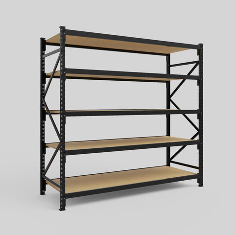 Longspan Metal Shelving - 2100mm High - Full Bay - Particleboard Shelf