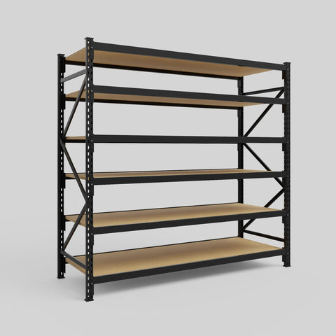 Longspan Metal Shelving - 2100mm High - Full Bay - Particleboard Shelf
