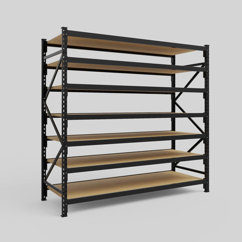 Longspan Metal Shelving - 2100mm High - Full Bay - Particleboard Shelf