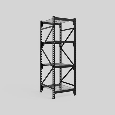 Longspan Metal Shelving - 2100mm High - Full Bay - Mesh Shelf