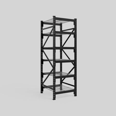 Longspan Metal Shelving - 2100mm High - Full Bay - Mesh Shelf