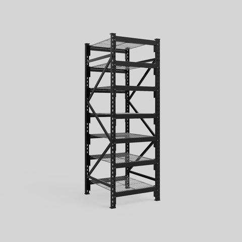Longspan Metal Shelving - 2100mm High - Full Bay - Mesh Shelf