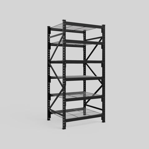 Longspan Metal Shelving - 2100mm High - Full Bay - Mesh Shelf