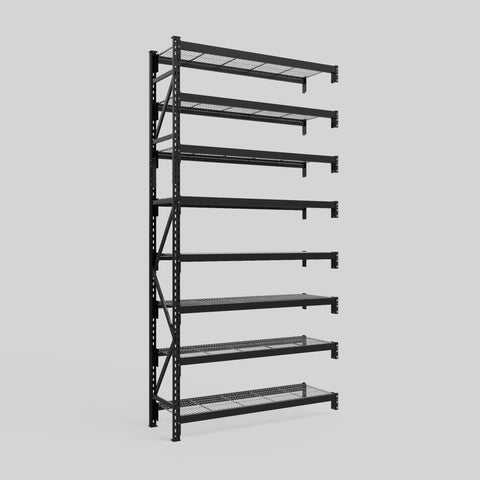 Longspan Metal Shelving - 3100mm High - Add-On Bay - Mesh Shelf