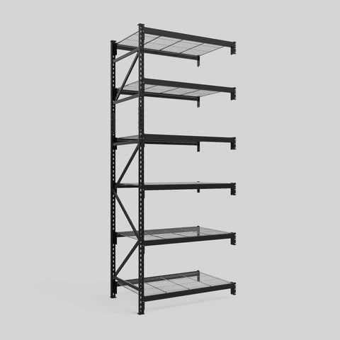 Longspan Metal Shelving - 3100mm High - Add-On Bay - Mesh Shelf
