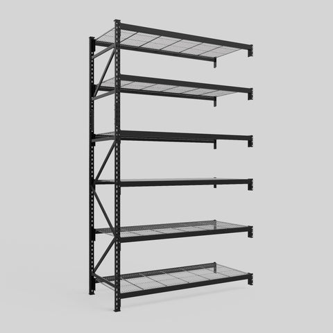 Longspan Metal Shelving - 3100mm High - Add-On Bay - Mesh Shelf