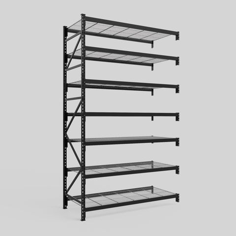 Longspan Metal Shelving - 3100mm High - Add-On Bay - Mesh Shelf
