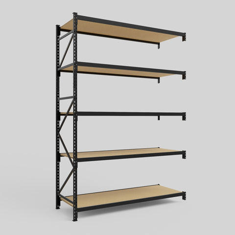 Longspan Metal Shelving - 3100mm High - Add-On Bay - Particleboard Shelf