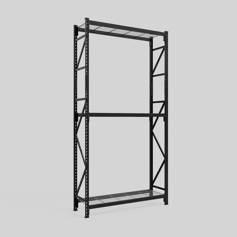 Longspan Metal Shelving - 3100mm High - Full Bay - Mesh Shelf
