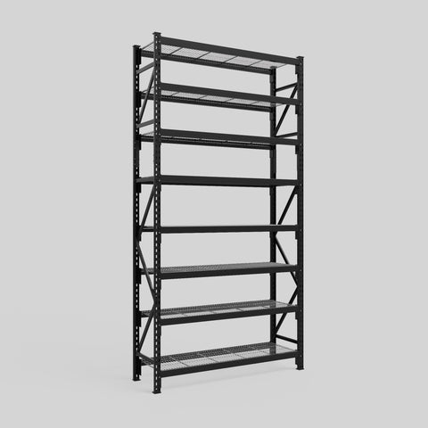 Longspan Metal Shelving - 3100mm High - Full Bay - Mesh Shelf