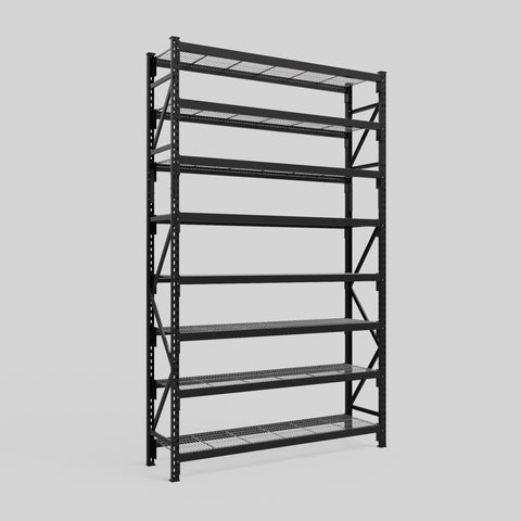 Longspan Metal Shelving - 3100mm High - Full Bay - Mesh Shelf