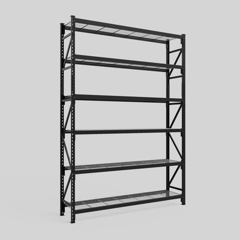 Longspan Metal Shelving - 3100mm High - Full Bay - Mesh Shelf