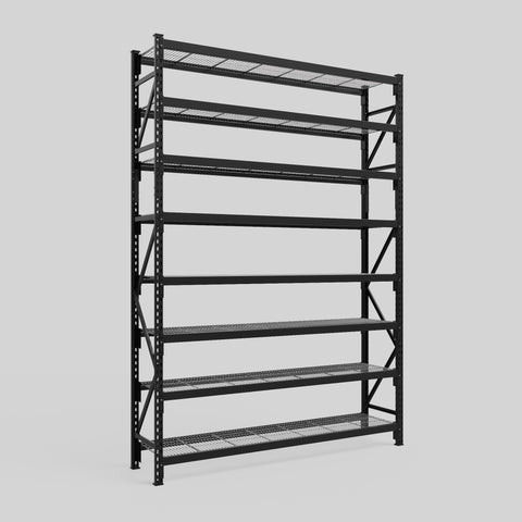 Longspan Metal Shelving - 3100mm High - Full Bay - Mesh Shelf