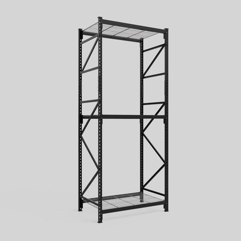 Longspan Metal Shelving - 3100mm High - Full Bay - Mesh Shelf