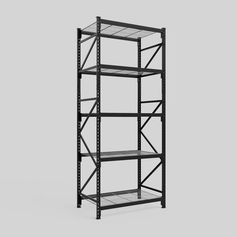 Longspan Metal Shelving - 3100mm High - Full Bay - Mesh Shelf