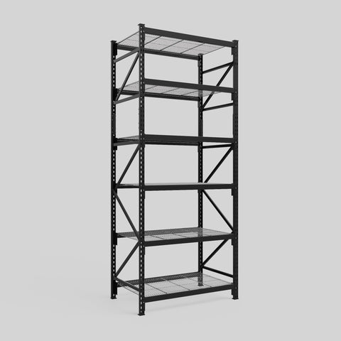 Longspan Metal Shelving - 3100mm High - Full Bay - Mesh Shelf