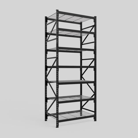 Longspan Metal Shelving - 3100mm High - Full Bay - Mesh Shelf