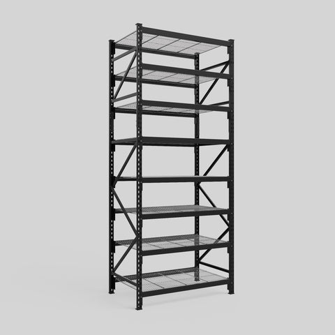 Longspan Metal Shelving - 3100mm High - Full Bay - Mesh Shelf