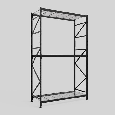 Longspan Metal Shelving - 3100mm High - Full Bay - Mesh Shelf