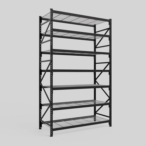 Longspan Metal Shelving - 3100mm High - Full Bay - Mesh Shelf