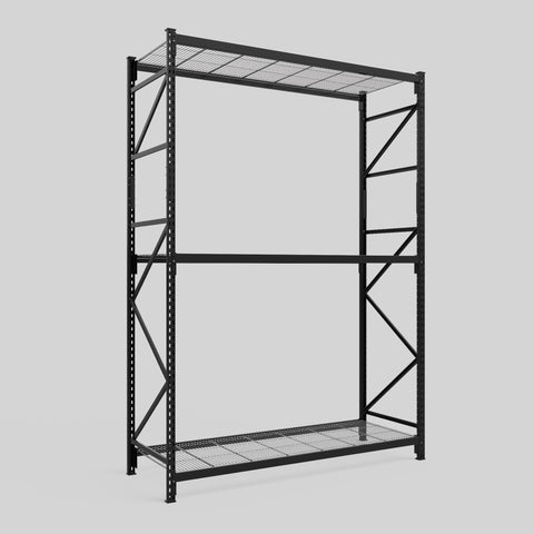 Longspan Metal Shelving - 3100mm High - Full Bay - Mesh Shelf