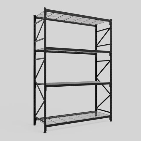 Longspan Metal Shelving - 3100mm High - Full Bay - Mesh Shelf