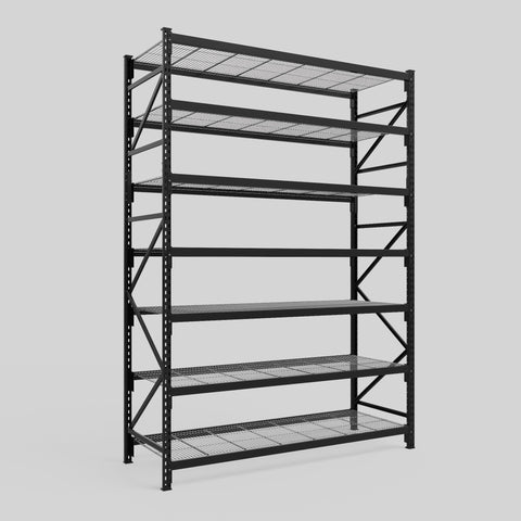 Longspan Metal Shelving - 3100mm High - Full Bay - Mesh Shelf