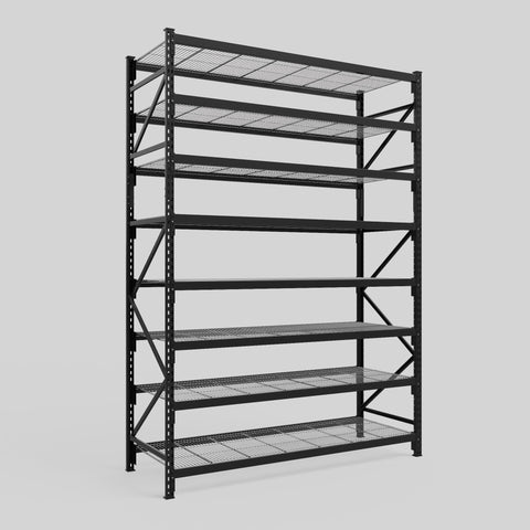Longspan Metal Shelving - 3100mm High - Full Bay - Mesh Shelf