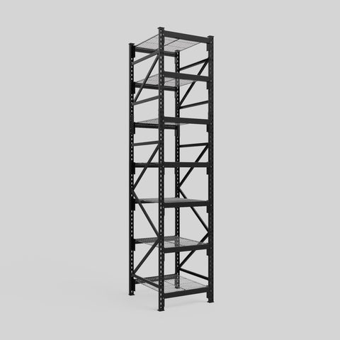 Longspan Metal Shelving - 3100mm High - Full Bay - Mesh Shelf