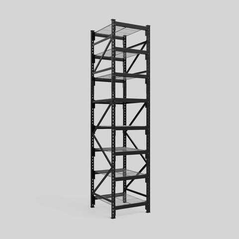 Longspan Metal Shelving - 3100mm High - Full Bay - Mesh Shelf
