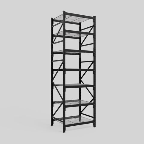 Longspan Metal Shelving - 3100mm High - Full Bay - Mesh Shelf