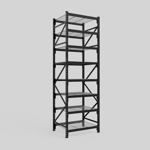 Longspan Metal Shelving - 3100mm High - Full Bay - Mesh Shelf
