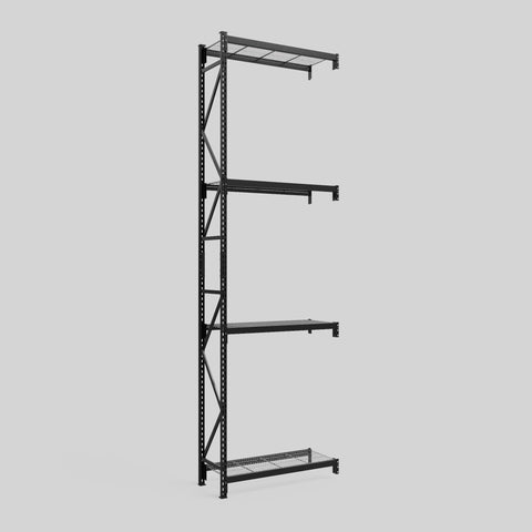 Longspan Metal Shelving - 4200mm High - Add-On Bay - Mesh Shelf