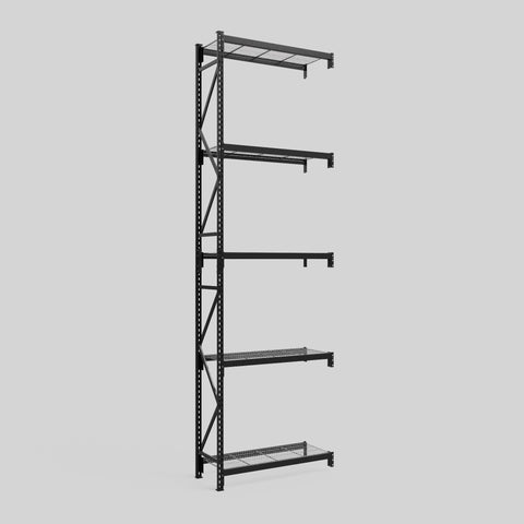 Longspan Metal Shelving - 4200mm High - Add-On Bay - Mesh Shelf