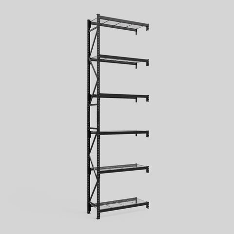 Longspan Metal Shelving - 4200mm High - Add-On Bay - Mesh Shelf