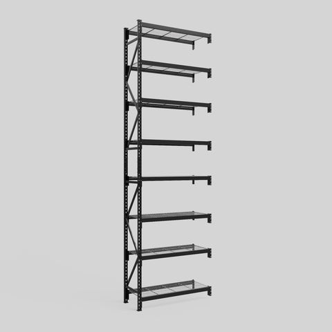 Longspan Metal Shelving - 4200mm High - Add-On Bay - Mesh Shelf