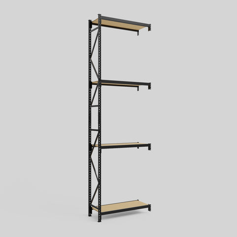 Longspan Metal Shelving - 4200mm High - Add-On Bay - Particleboard Shelf