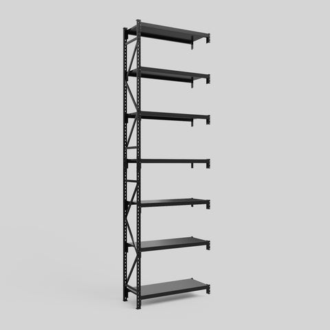 Longspan Metal Shelving - 4200mm High - Add-On Bay - Steel Shelf
