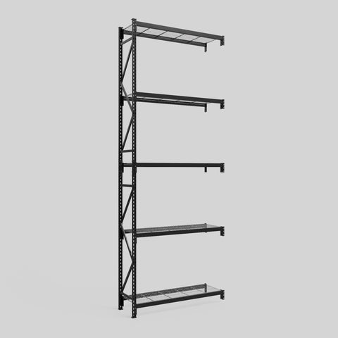 Longspan Metal Shelving - 4200mm High - Add-On Bay - Mesh Shelf